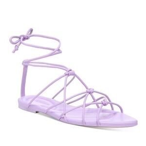 Vince Womens Kenna Purple Ankle Strap Sandals